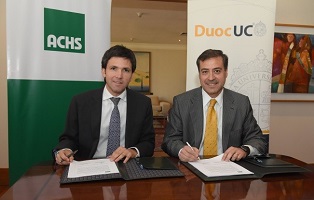 Duoc uc y ACHS firman acuerdo de colaboración Duoc uc y ACHS firman acuerdo de colaboración