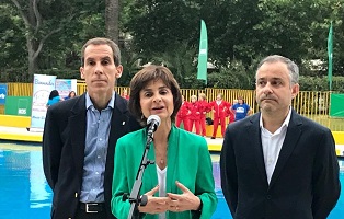Municipalidad de santiago, subsecretaria de salud pública y la ACHS inauguran temporada de piscinas Municipalidad de santiago, subsecretaria de salud pública y la ACHS inauguran temporada de piscinas