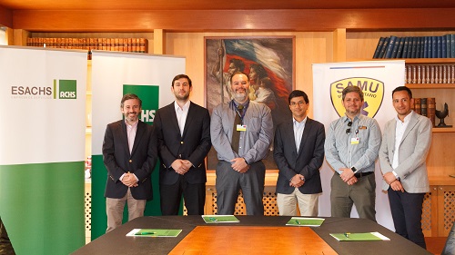 Samu y esACHS firman convenio para mejorar respuesta ante emergencias y desastres Samu y esACHS firman convenio para mejorar respuesta ante emergencias y desastres
