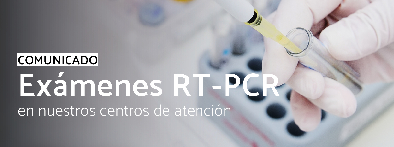 Comunicado sobre toma de examen rt-pcr en nuestros centros de atención ACHS Comunicado sobre toma de examen rt-pcr en nuestros centros de atención ACHS