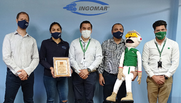 La ACHS reconoce a INGOMAR S.A. por un año sin accidentes laborales La ACHS reconoce a INGOMAR S.A. por un año sin accidentes laborales