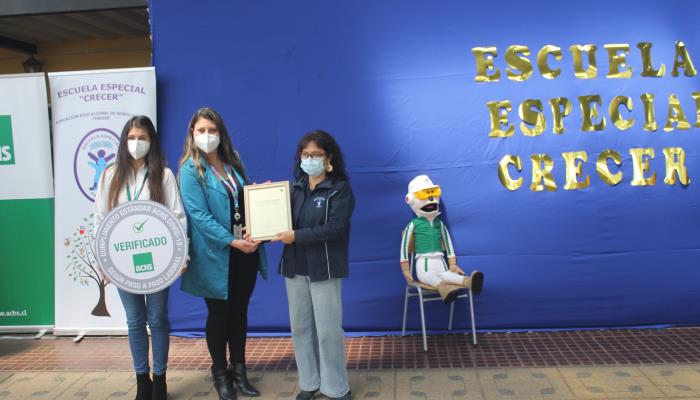 Escuela Crecer recibe Sello COVID-19 ACHS por su compromiso con la seguridad de la comunidad escolar Escuela Crecer recibe Sello COVID-19 ACHS por su compromiso con la seguridad de la comunidad escolar