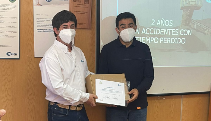 La ACHS reconoce a la división Melón Áridos de Grupo Melón por alcanzar 2 años sin accidentes La ACHS reconoce a la división Melón Áridos de Grupo Melón por alcanzar 2 años sin accidentes