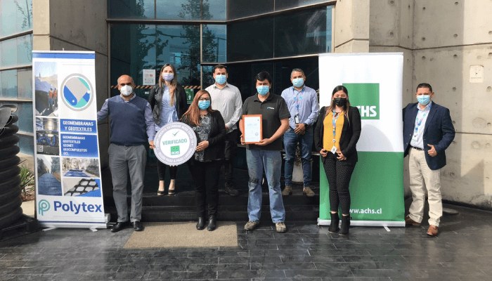 La ACHS destacó a Polytex S.A. por cumplir con altos estándares de seguridad para la prevención del COVID-19 La ACHS destacó a Polytex S.A. por cumplir con altos estándares de seguridad para la prevención del COVID-19