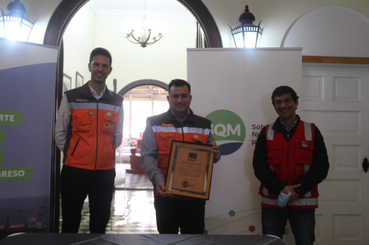 Puerto Tocopilla SQM recibe reconocimiento por 2 años sin accidentes con tiempo perdido Puerto Tocopilla SQM recibe reconocimiento por 2 años sin accidentes con tiempo perdido