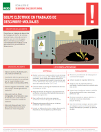 Golpe eléctrico en trabajos de descimbre-moldajes