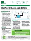 Qué hacer después de un terremoto - En la empresa