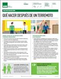 Qué hacer después de un terremoto - Sector Educación