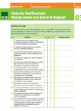 Lista de Verificación: Operaciones con Esmeril Angular