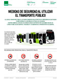 Medidas de seguridad al utilizar el transporte público