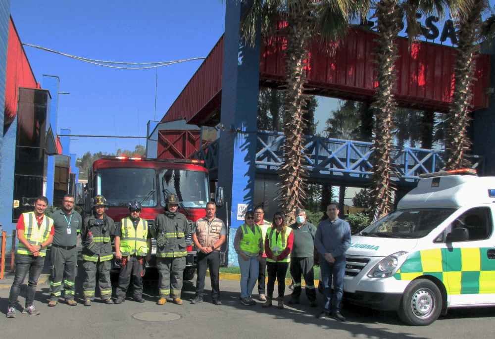 La ACHS acompaña a empresa Libesa en simulacro de incendio 