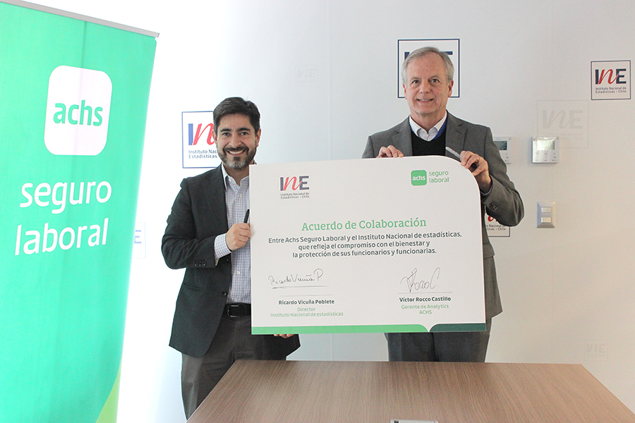 Instituto Nacional de Estadísticas y Achs Seguro Laboral renuevan acuerdo de colaboración para fortalecer la prevención y seguridad laboral Instituto Nacional de Estadísticas y Achs Seguro Laboral renuevan acuerdo de colaboración para fortalecer la prevención y seguridad laboral