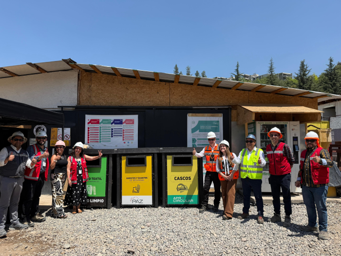 Inmobiliaria Paz, APRO y Achs inauguran punto limpio para la valorización de elementos de protección en terreno